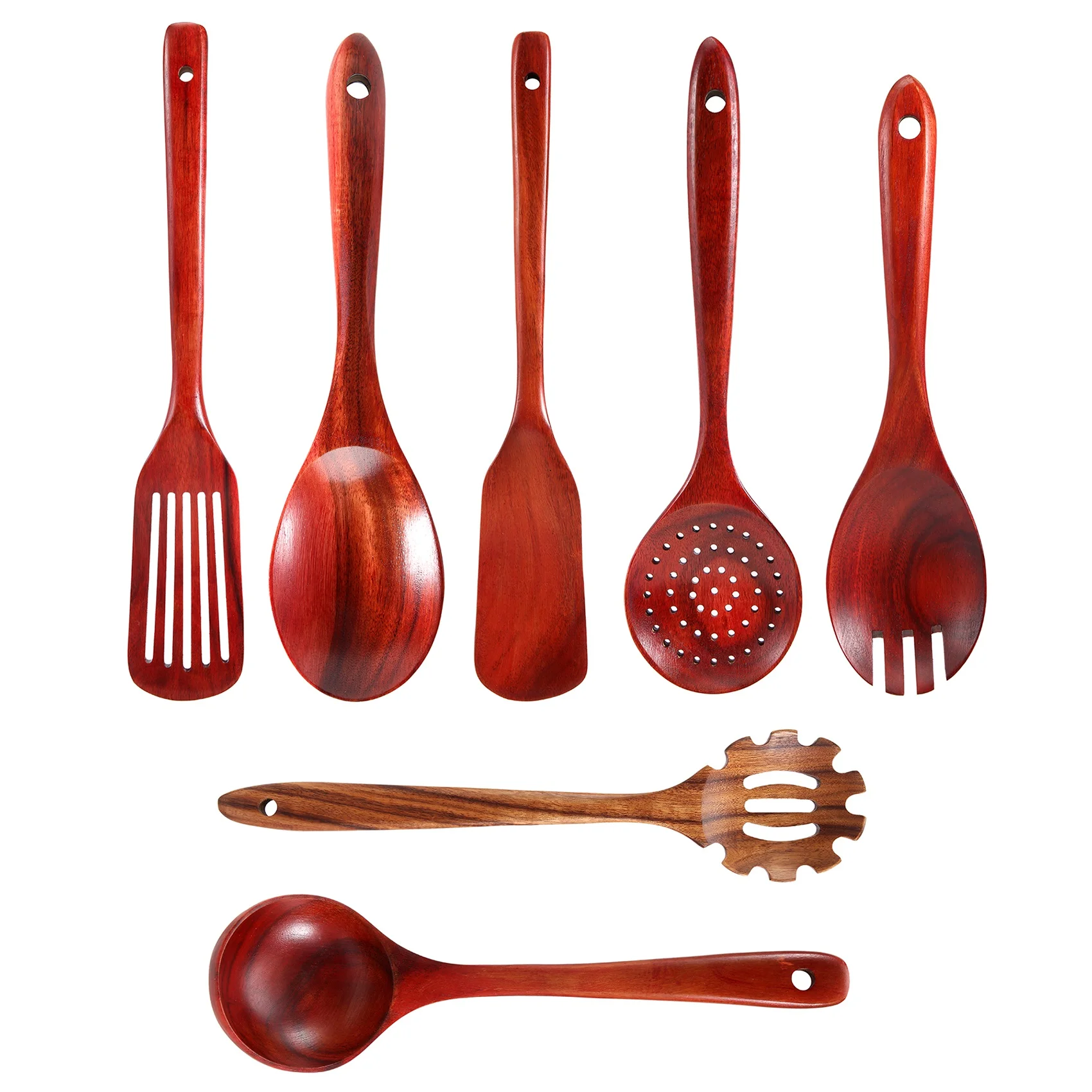 A02M-Wooden Kitchen Utensils Set,Wooden Spoons For Cooking Natural Teak Wood Kitchen Spatula Set For Including 7 Pack
A02M-Wooden Kitchen Utensils Set,Wooden Spoons For Cooking Natural Teak Wood Kitchen Spatula Set For Including 7 Pack