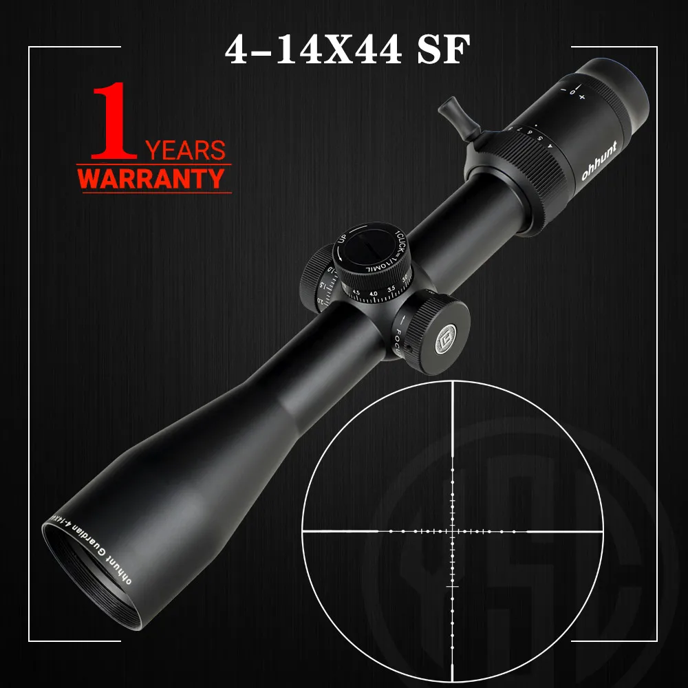 Охотничий ohhunt Guardian 4-14X44 SF Scope 30 мм трубчатый боковой Параллакс с крышкой KillFlash и крепежными кольцами
Охотничий ohhunt Guardian 4-14X44 SF Scope 30 мм трубчатый боковой Параллакс с крышкой KillFlash и крепежными кольцами
