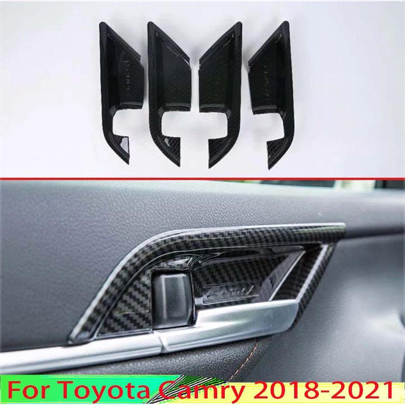 For Toyota Camry 2018-2021 Car Decoration Carbon Fiber Style Inner Door Handle Cover Catch Bowl Trim Insert Bezel Frame Garnish
For Toyota Camry 2018-2021 Car Decoration Carbon Fiber Style Inner Door Handle Cover Catch Bowl Trim Insert Bezel Frame Garnish