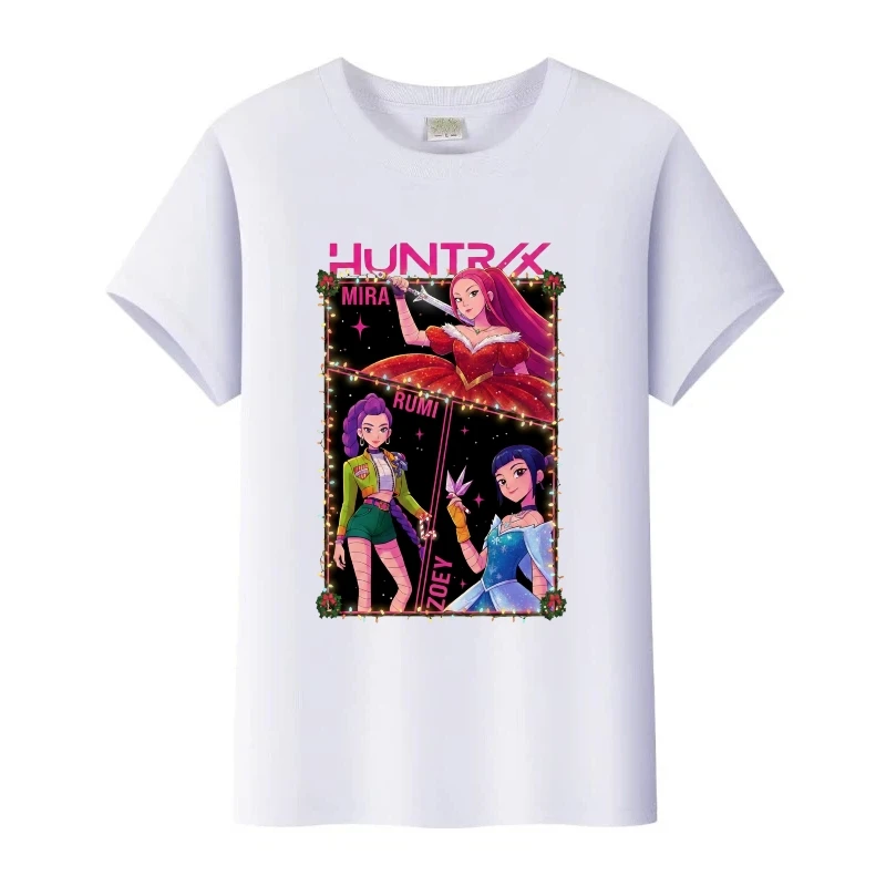 Простые футболки с принтом KPop Demon Hunters, детская футболка, летняя мужская одежда унисекс, женский готический топ с круглым вырезом для мальчиков, свободные блузки для девочек
Простые футболки с принтом KPop Demon Hunters, детская футболка, летняя мужская одежда унисекс, женский готический топ с круглым вырезом для мальчиков, свободные блузки для девочек