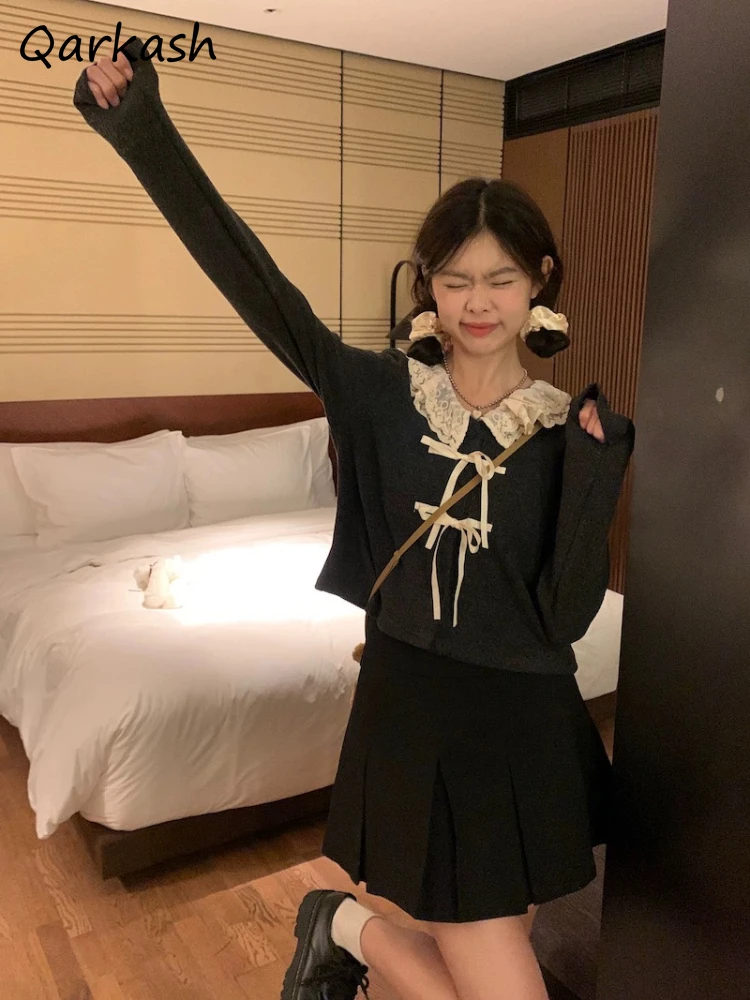 Кардиганы женские элегантные в корейском стиле Ins Chic Silm модные очаровательные мягкие нежные простые кружева с длинным рукавом милые нежные новые
Кардиганы женские элегантные в корейском стиле Ins Chic Silm модные очаровательные мягкие нежные простые кружева с длинным рукавом милые нежные новые