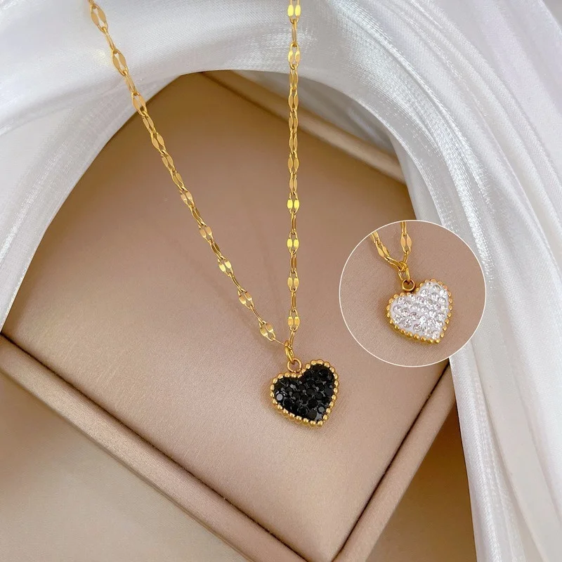 Stainless steel double-sided love necklace for women, real gold collarbone chain in minimalist wind stove ins Internet celebrities with the same item, light luxury accessories for daily wear
Stainless steel double-sided love necklace for women, real gold collarbone chain in minimalist wind stove ins Internet celebrities with the same item, light luxury accessories for daily wear