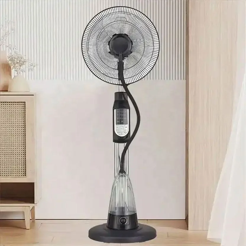 New Design Household Remote Control Spray Cooling Water Standing Fan With Humidifier for Office Mist Fan
New Design Household Remote Control Spray Cooling Water Standing Fan With Humidifier for Office Mist Fan