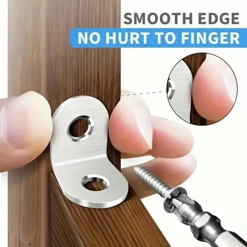 1-50Pcs L Shaped Brackets 90 Degree Right Angle Stainless Steel Bracket Fastener with Screw For Wood Furniture Cabinet
1-50Pcs L Shaped Brackets 90 Degree Right Angle Stainless Steel Bracket Fastener with Screw For Wood Furniture Cabinet
