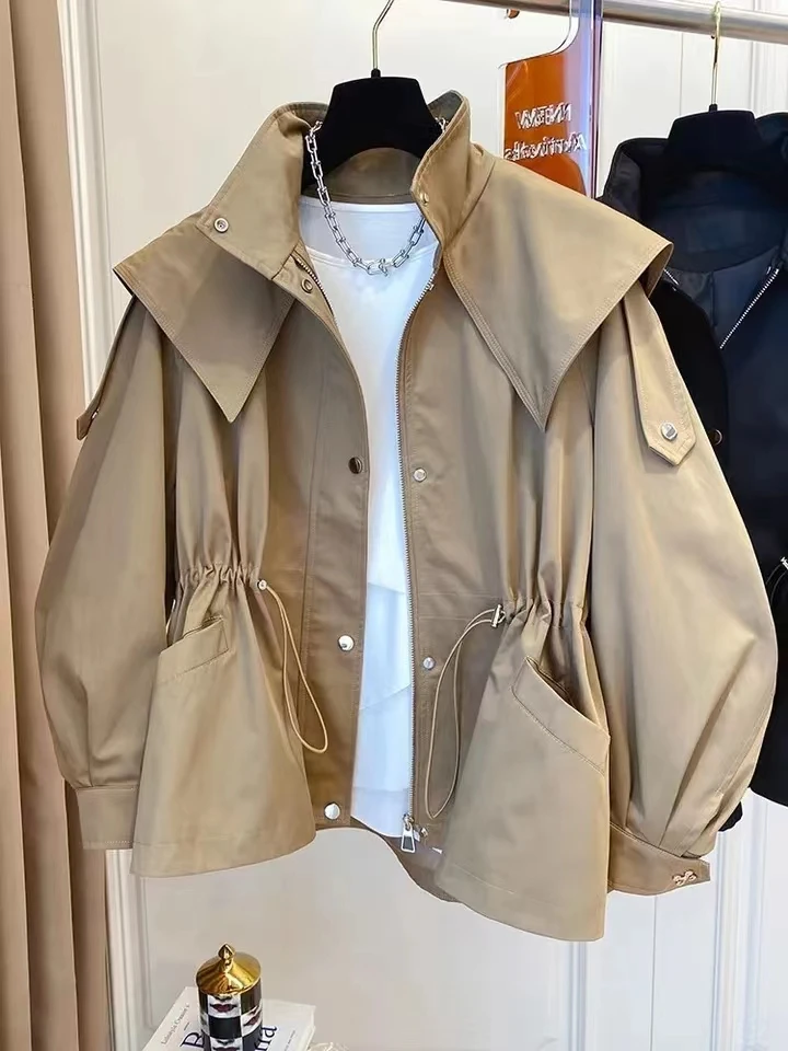 Long-Sleeved Casual Short Trench Waist Party Design Jacket Chic Girls Short Comfortable Fashion Korean Vintage Tops For Women
Long-Sleeved Casual Short Trench Waist Party Design Jacket Chic Girls Short Comfortable Fashion Korean Vintage Tops For Women