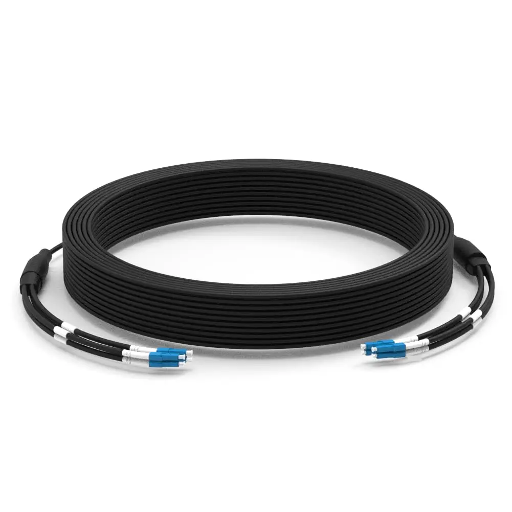 100m/328ft LC to LC Outdoor Armored Single-Mode Fiber Optic Cable Jumper 4 Core 9/125 OS1 OS2 LSZH Optical Patch Cord
100m/328ft LC to LC Outdoor Armored Single-Mode Fiber Optic Cable Jumper 4 Core 9/125 OS1 OS2 LSZH Optical Patch Cord