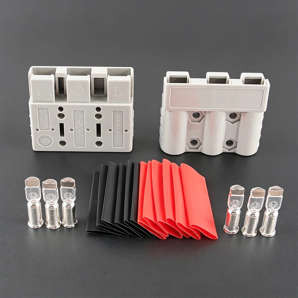 SH-3 50A 3 Pole Quick Connect Disconnect Battery Connector Plug 3 Pin 50 amp High Current Battery Charging Connector Plug
SH-3 50A 3 Pole Quick Connect Disconnect Battery Connector Plug 3 Pin 50 amp High Current Battery Charging Connector Plug