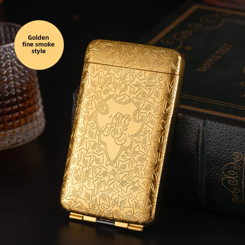 Alloy Engraved Pattern Peaky Blinders Pressure-resistant Self-opening Cigarette Box Exquisite Holiday Gift
Alloy Engraved Pattern Peaky Blinders Pressure-resistant Self-opening Cigarette Box Exquisite Holiday Gift