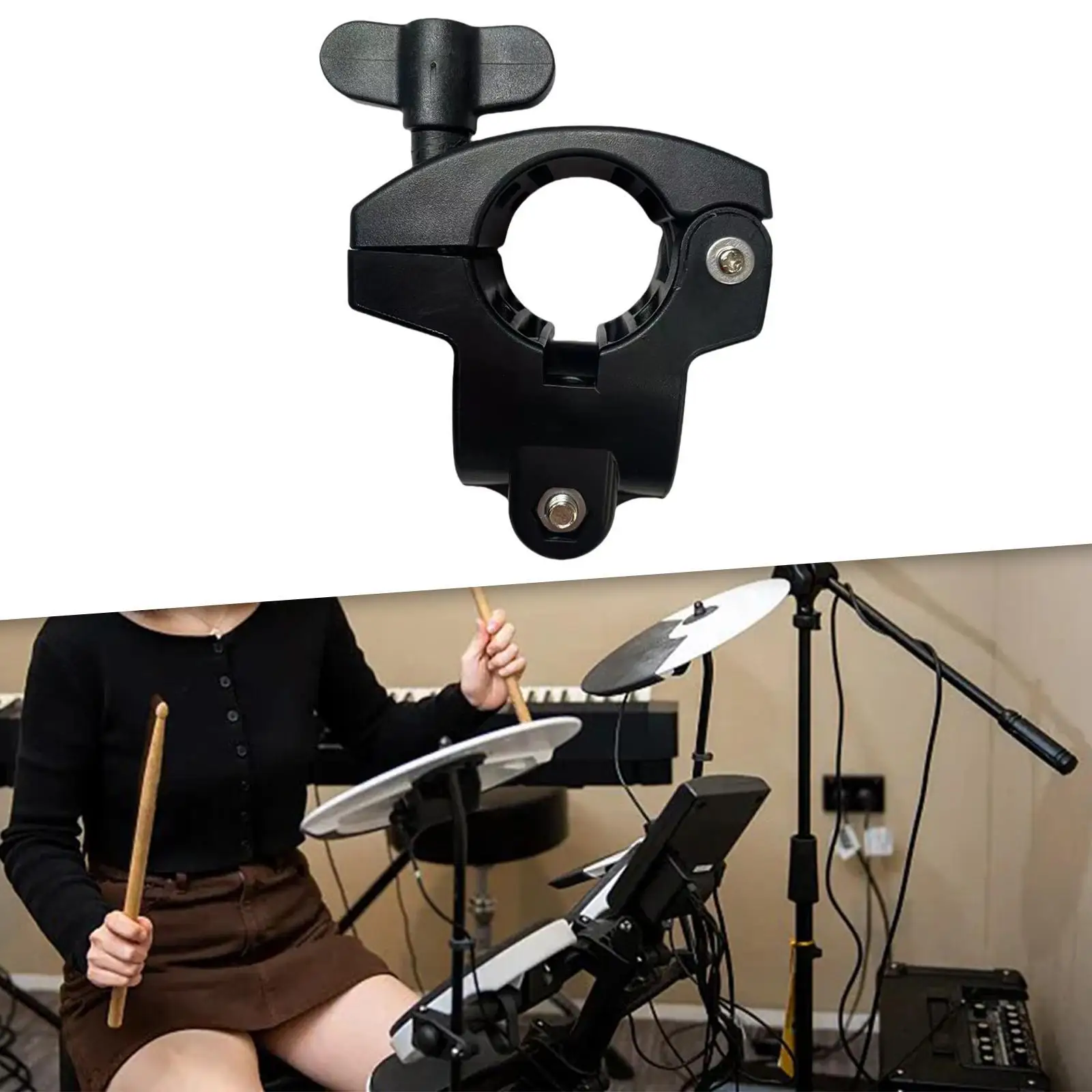 Electronic Drum Rack Clamp Lightweight Music Instrument Accessory Sturdy Drum Parts Electronic Drum Tubing Rack Clip Replacement
Electronic Drum Rack Clamp Lightweight Music Instrument Accessory Sturdy Drum Parts Electronic Drum Tubing Rack Clip Replacement