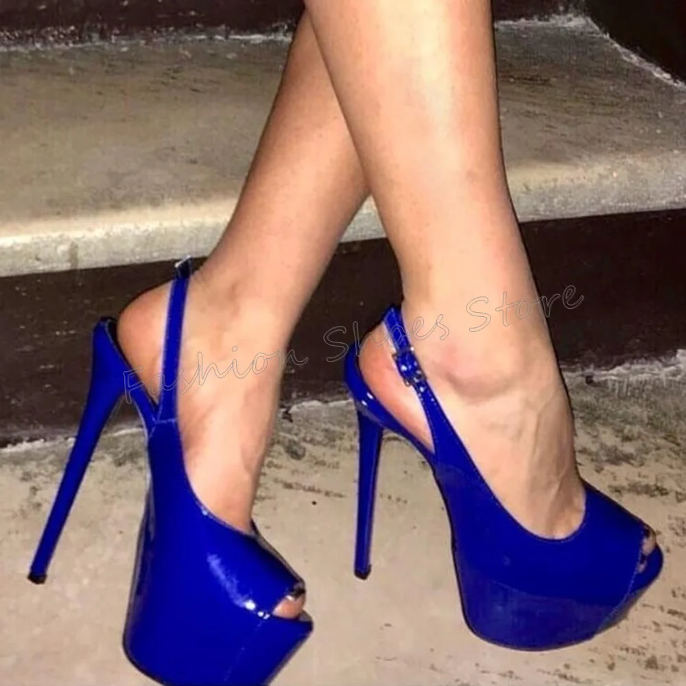 Blue Peep Toe Platform Sandals Matte Leather Stilettos High Heels High Heel Shoes for Women Heels 2025 New Zapatos Para Mujere
Blue Peep Toe Platform Sandals Matte Leather Stilettos High Heels High Heel Shoes for Women Heels 2025 New Zapatos Para Mujere