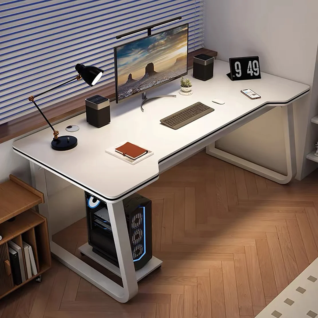 Gaming Desk Computer Writing Table Student Art Modren Simple Style PC Wood Suitable for Home, Office
Gaming Desk Computer Writing Table Student Art Modren Simple Style PC Wood Suitable for Home, Office