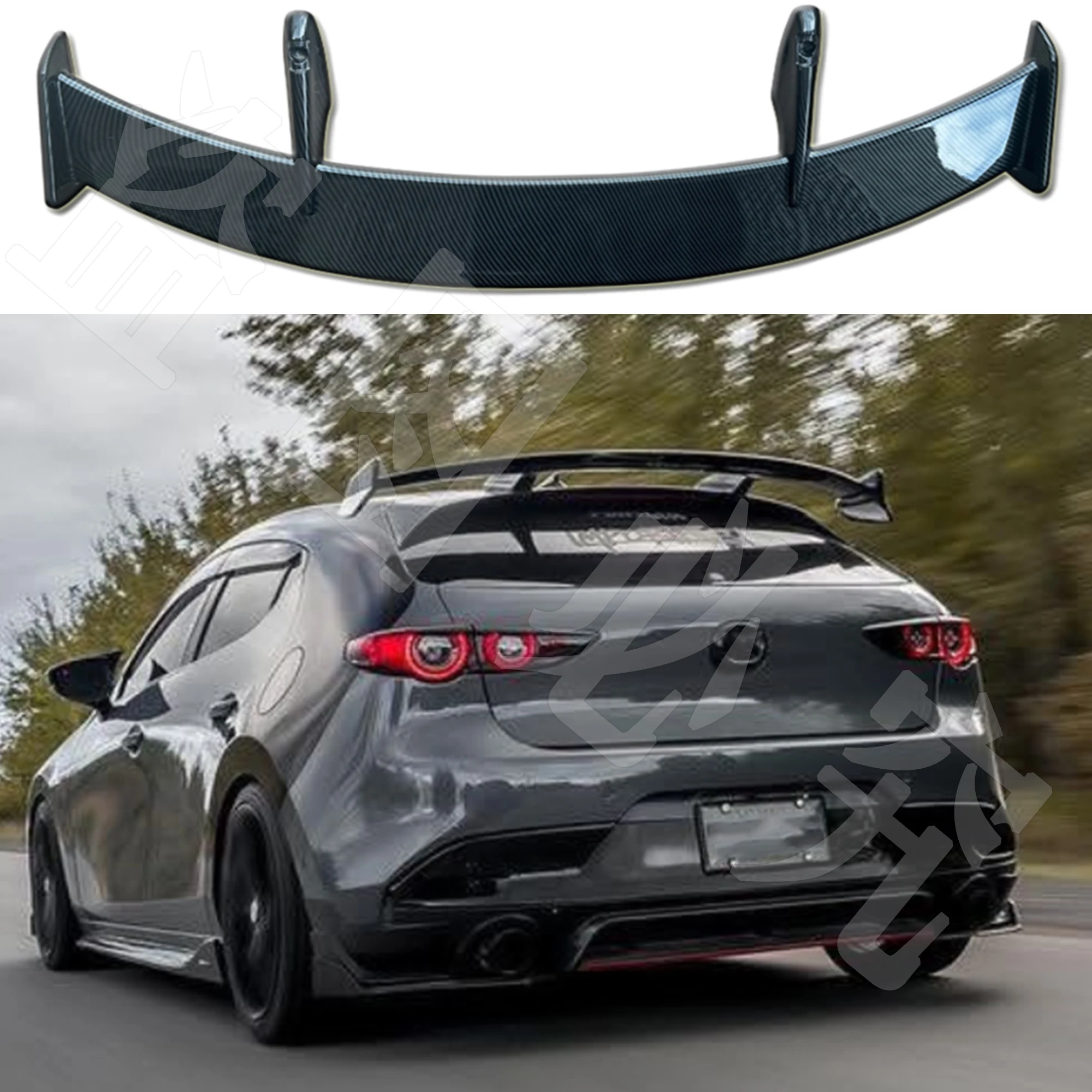 For 2014-2019 Mazda Mazda 3 hatchback KS style roof spoiler car rear roof diffuser tail wing body kit modification accessories
For 2014-2019 Mazda Mazda 3 hatchback KS style roof spoiler car rear roof diffuser tail wing body kit modification accessories