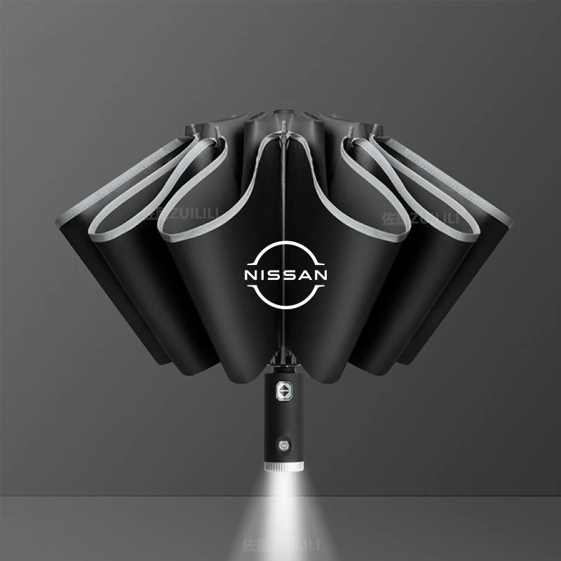 Nissan Qashqai Juke X-Trail Patrol Note Leaf Altima Maxima Murano Car Led Light Automatic Folding Windproof Sunshade Umbrella
Nissan Qashqai Juke X-Trail Patrol Note Leaf Altima Maxima Murano Car Led Light Automatic Folding Windproof Sunshade Umbrella