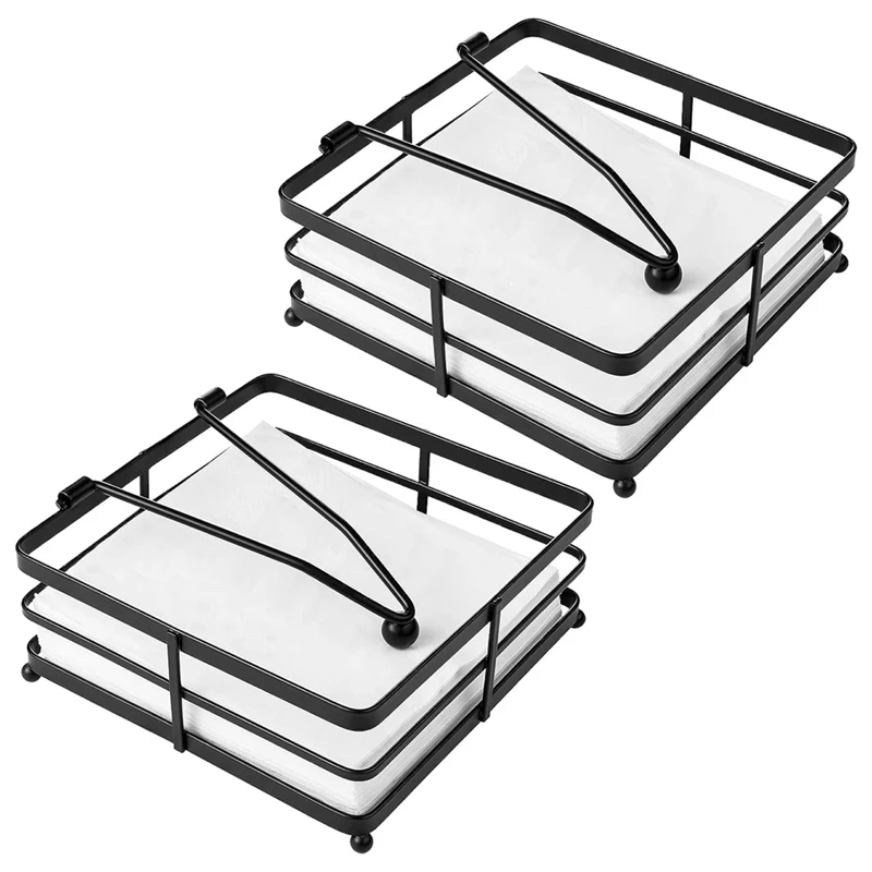2 Pieces Flat Napkin Holder For Table Metal Napkin Holder With Weighted Arm Square Paper Napkin Dispenser Rustic Iron Durable
2 Pieces Flat Napkin Holder For Table Metal Napkin Holder With Weighted Arm Square Paper Napkin Dispenser Rustic Iron Durable