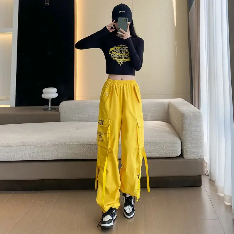 American High Street Yellow Wide-Leg Work Pants Women Spring New Casual Niche Design Sense Hip-Hop Loose Multi-Pocket Long Pants
American High Street Yellow Wide-Leg Work Pants Women Spring New Casual Niche Design Sense Hip-Hop Loose Multi-Pocket Long Pants