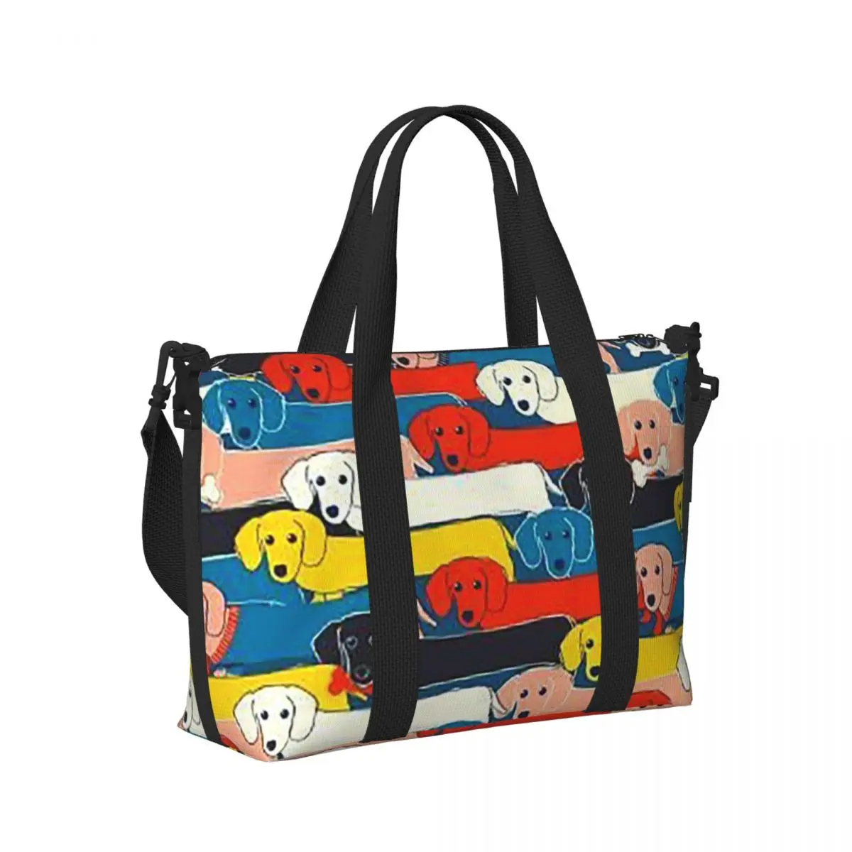 Couple Dachshund Dog With Heart Sausage Badger Dackel Puppy Beach Travel Bag Tote Bag for Gym Women Shopping Duffle Shoulder Bag 
Couple Dachshund Dog With Heart Sausage Badger Dackel Puppy Beach Travel Bag Tote Bag for Gym Women Shopping Duffle Shoulder Bag