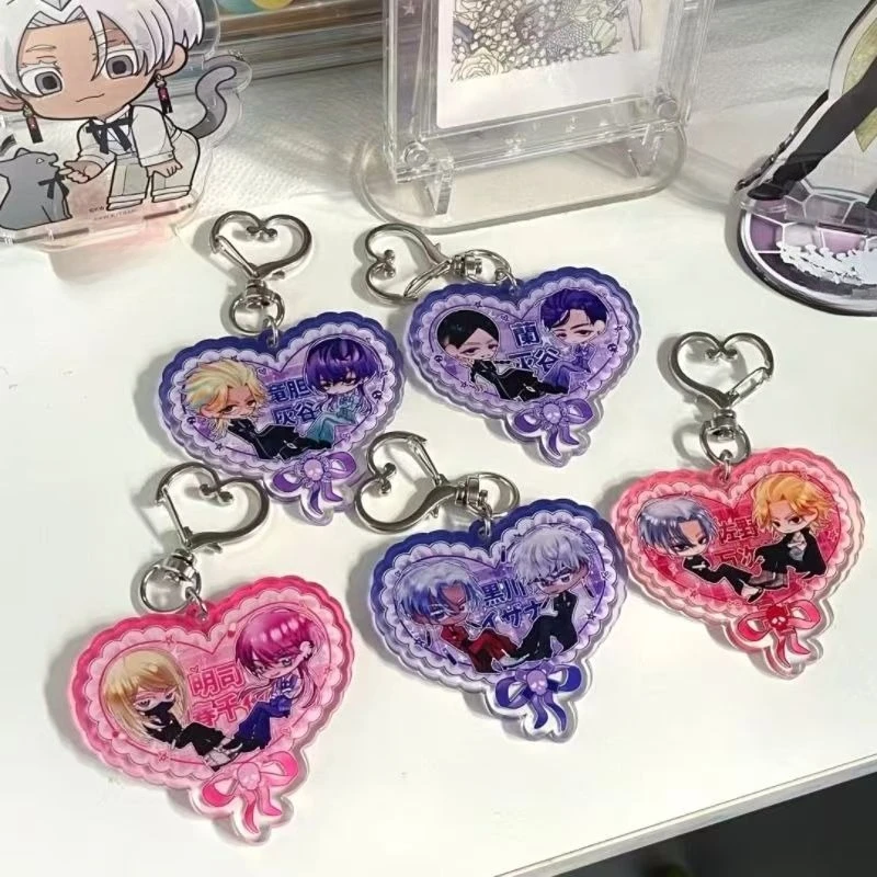 5styles Anime Tokyo Avengers Peripherals Heart-shaped Keychain Haruchiyo Sanzu Acrylic Keychian Keisuke Baji Accessory Toys Gift
5styles Anime Tokyo Avengers Peripherals Heart-shaped Keychain Haruchiyo Sanzu Acrylic Keychian Keisuke Baji Accessory Toys Gift