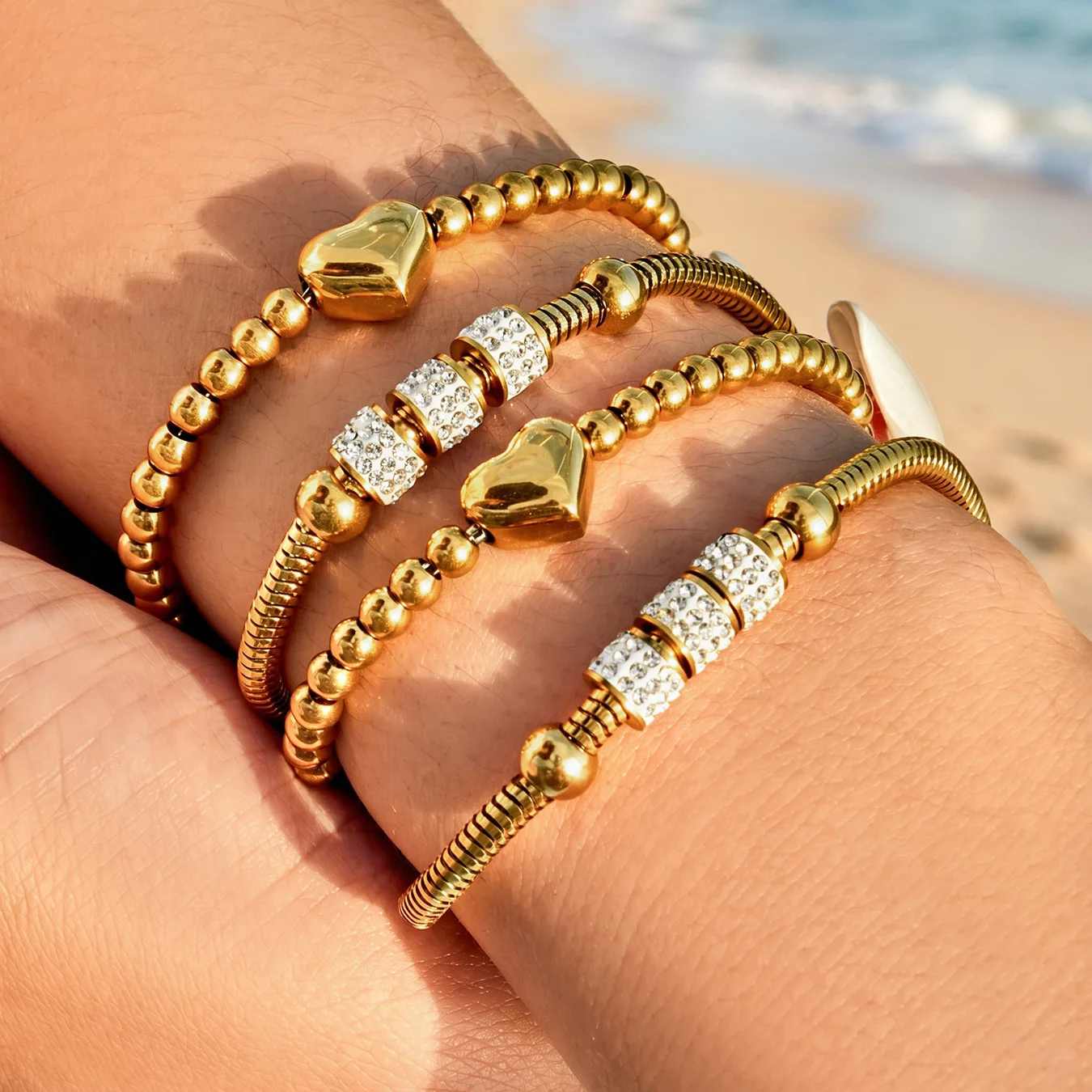Stainless Steel Gold Bangle Bracelets for Women Luxury Zircon Wedding Jewelry Hypoallergenic Party Gift Accessories
Stainless Steel Gold Bangle Bracelets for Women Luxury Zircon Wedding Jewelry Hypoallergenic Party Gift Accessories