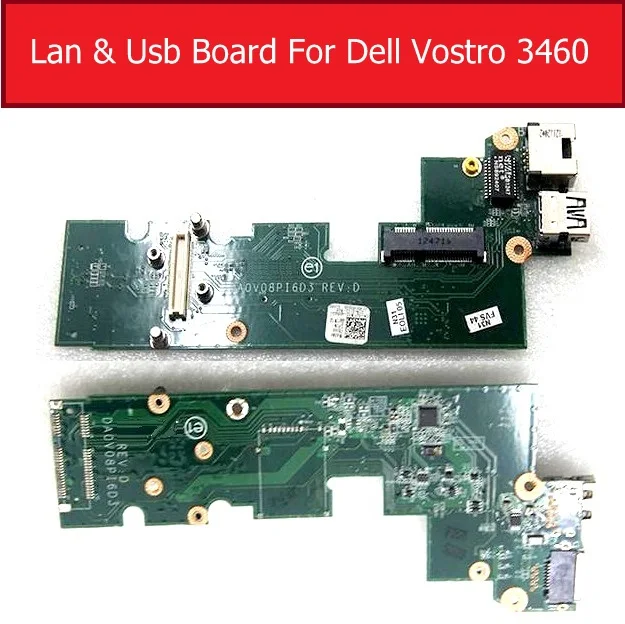 USB-порт зарядного устройства LAN для Dell Vostro 3460 USB LAN DA0V08PI6D3 CN-0JYM12, разъем, гибкий кабель, разъем, порт, ремонт платы
USB-порт зарядного устройства LAN для Dell Vostro 3460 USB LAN DA0V08PI6D3 CN-0JYM12, разъем, гибкий кабель, разъем, порт, ремонт платы