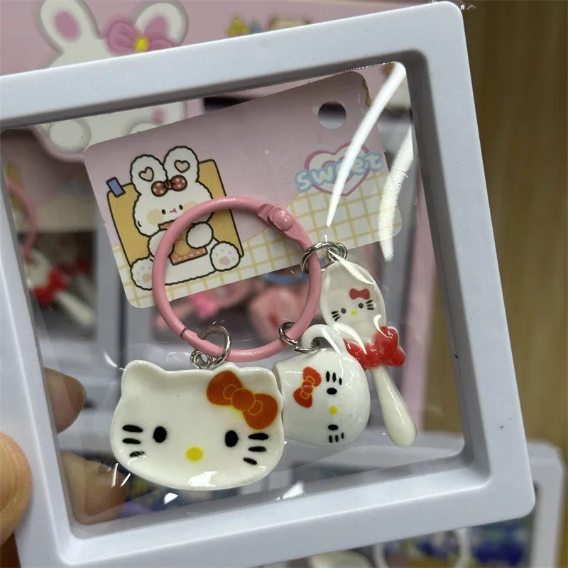 Cute Hello Kitty Keychain Cartoon Anime Kawaii Kuromi Cinnamon Roll Backpack Mini Accessories Toy Female Student Gift Wholesale
Cute Hello Kitty Keychain Cartoon Anime Kawaii Kuromi Cinnamon Roll Backpack Mini Accessories Toy Female Student Gift Wholesale