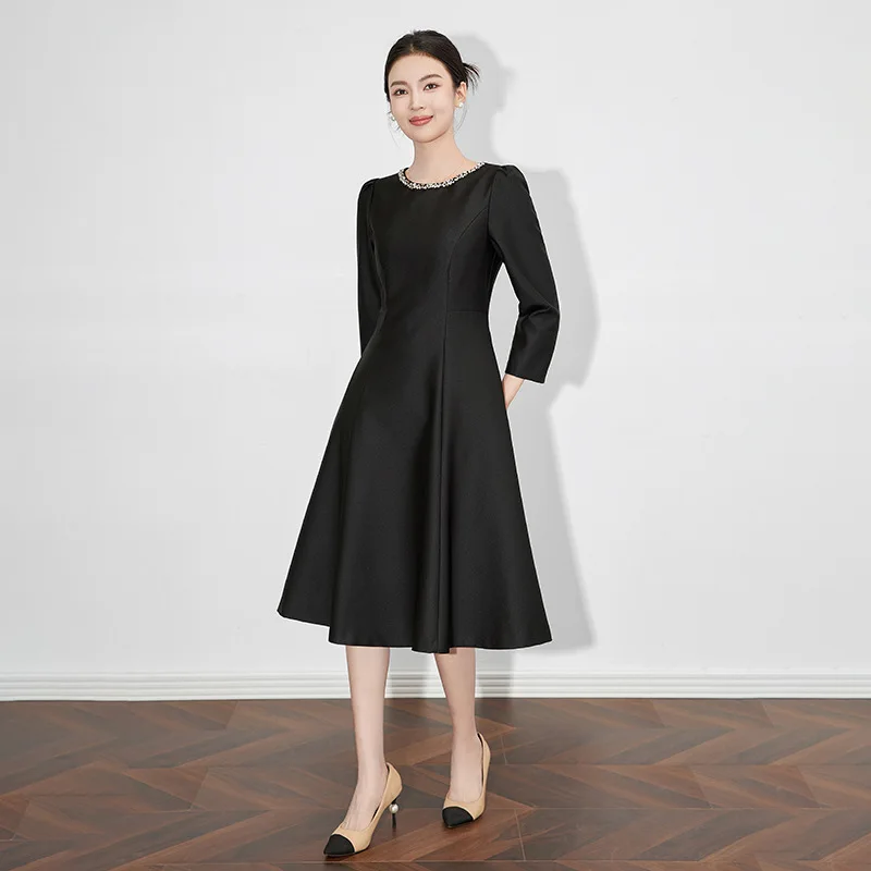 2430511 -Heavy Embroidery Elegant Dress High-end Glossy Fashionable Large Hem DressAFlared Skirt Women
2430511 -Heavy Embroidery Elegant Dress High-end Glossy Fashionable Large Hem DressAFlared Skirt Women