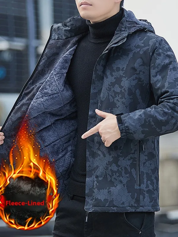 Men's Fleece Lined Thickened Sporty Jacket 2025 Trendy Casual Warm Coat Standard Fit Polyester Fiber Youth Daily Wear
Men's Fleece Lined Thickened Sporty Jacket 2025 Trendy Casual Warm Coat Standard Fit Polyester Fiber Youth Daily Wear
