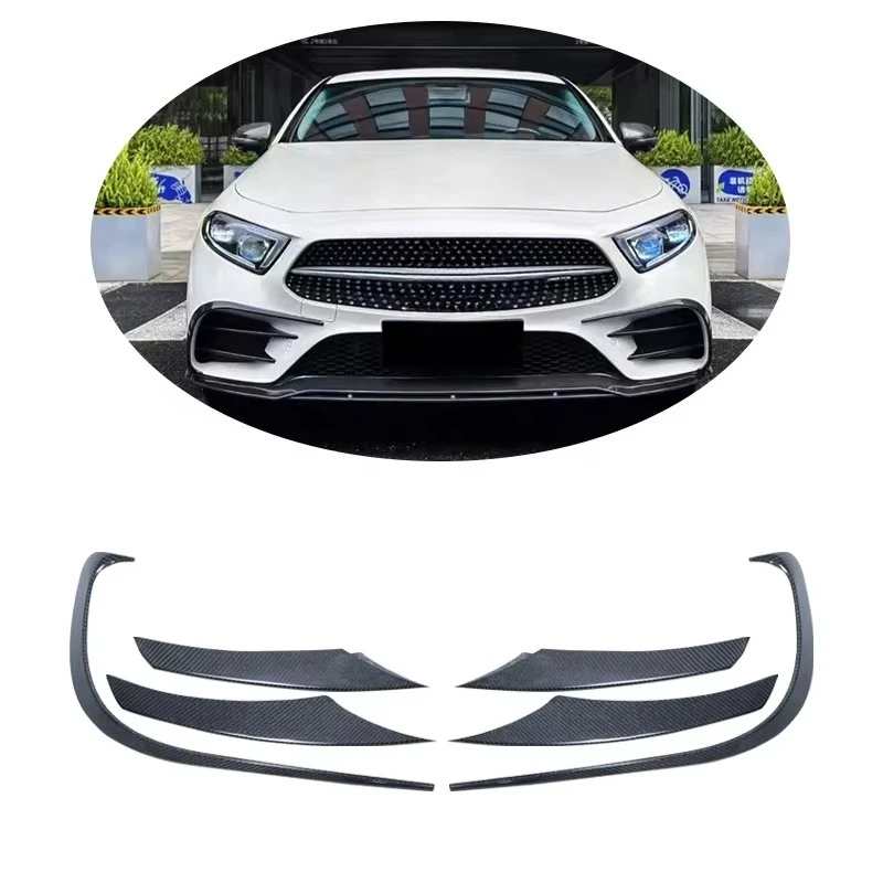 6Pcs/set Carbon Fiber Front Bumper Fin for CLS W257 CLS53 2020 Splitter Fin Body Spoiler Duck Wing
6Pcs/set Carbon Fiber Front Bumper Fin for CLS W257 CLS53 2020 Splitter Fin Body Spoiler Duck Wing