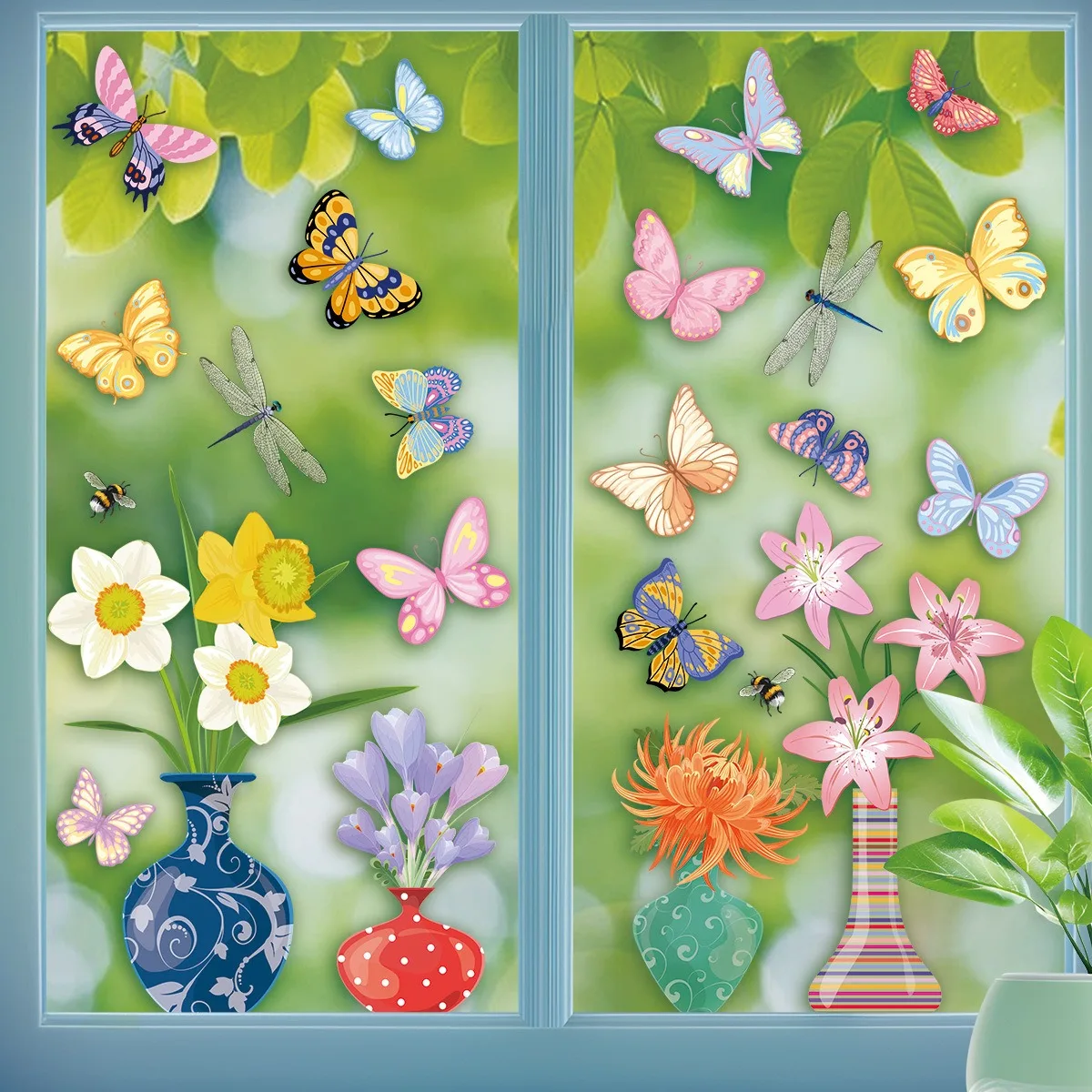 Spring Colorful Butterfly Flower Static Sticker Window Wall Glass Door Decal Removable No Glue Home Decoration
Spring Colorful Butterfly Flower Static Sticker Window Wall Glass Door Decal Removable No Glue Home Decoration