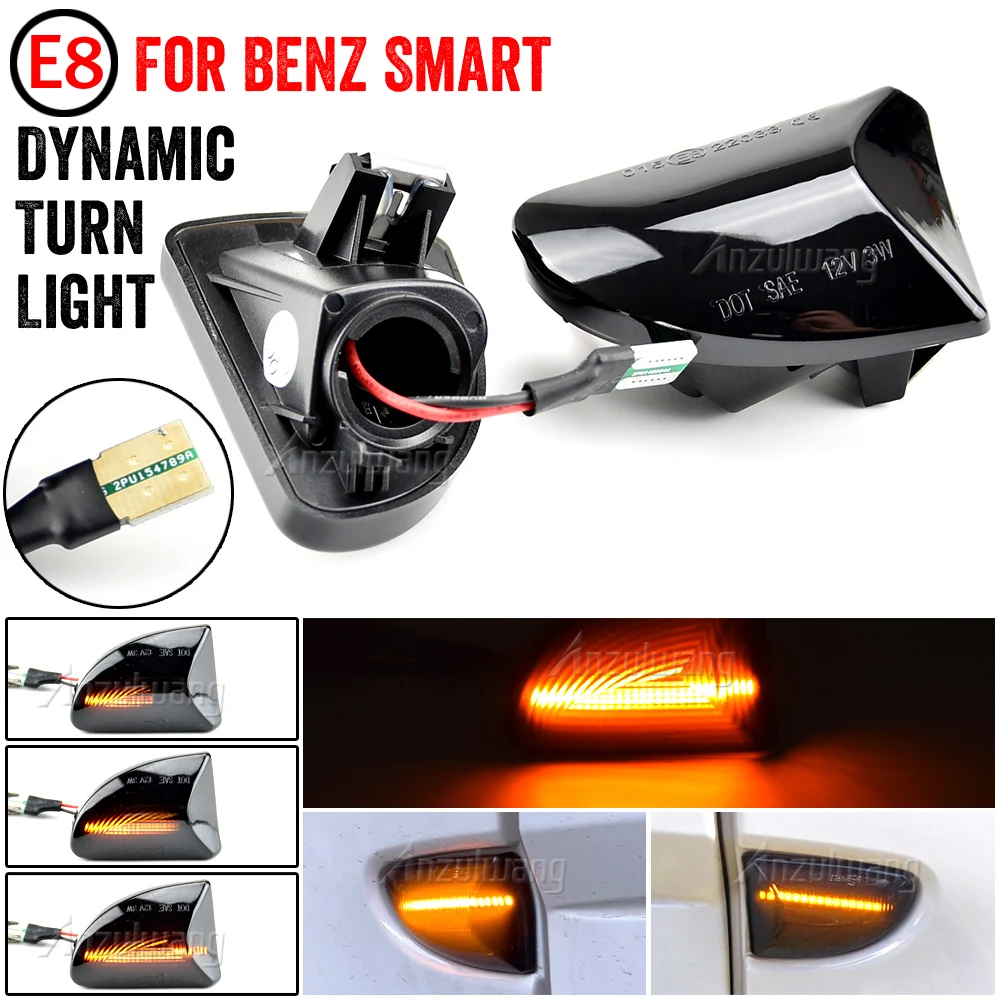 LED Dynamic Car Blinker Side Mirror Marker Turn Signal Lights Lamp Accessories For Smart Fortwo 451 MK1 MKII 2007-2015
LED Dynamic Car Blinker Side Mirror Marker Turn Signal Lights Lamp Accessories For Smart Fortwo 451 MK1 MKII 2007-2015