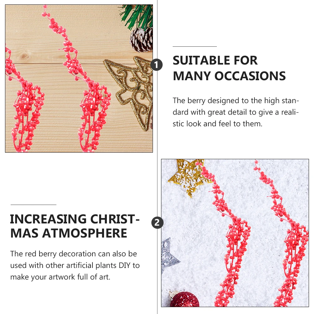 3 Pcs Artificial Berry Stems Simulation Berries Decoration Christmas Pineapple Indoor
3 Pcs Artificial Berry Stems Simulation Berries Decoration Christmas Pineapple Indoor