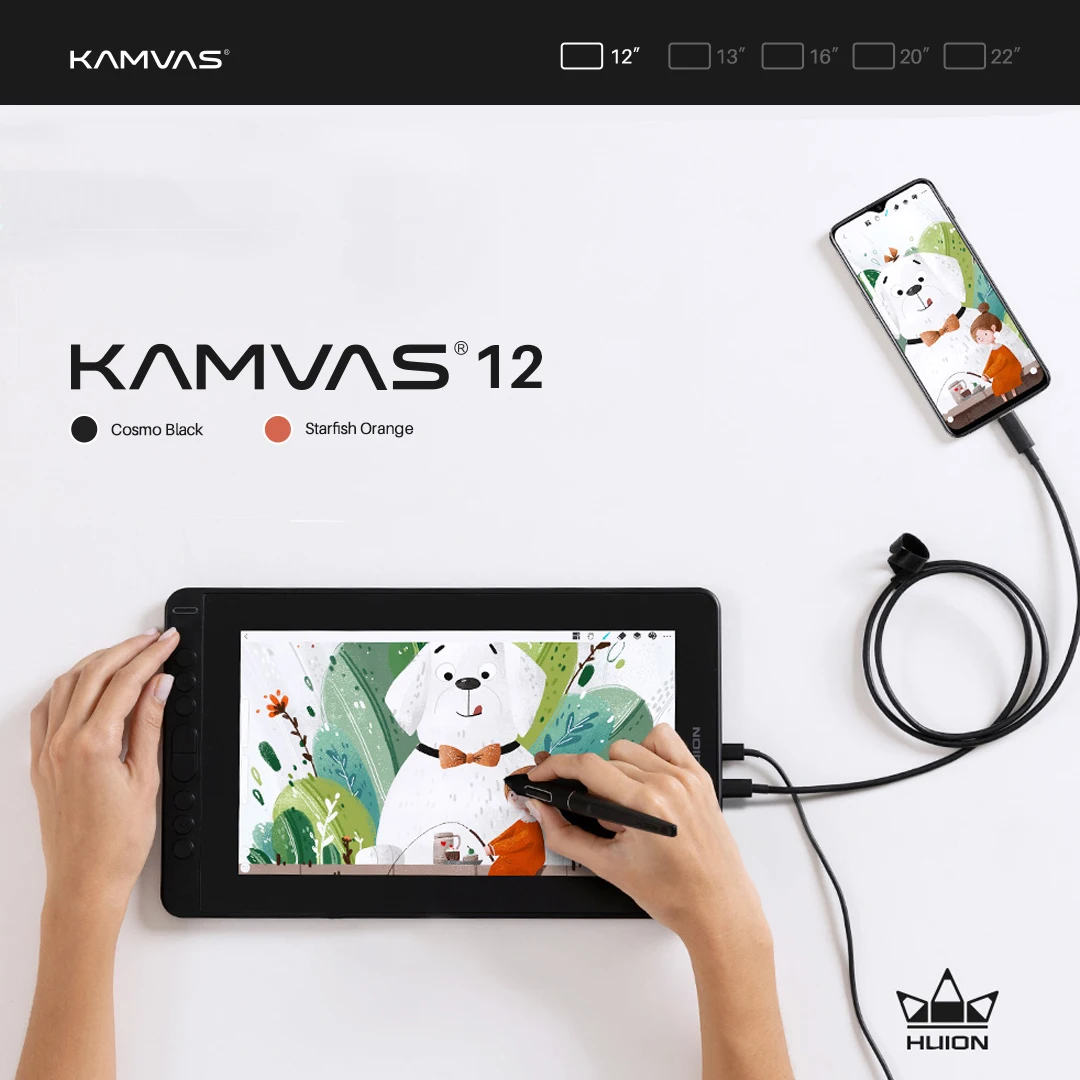 Графический планшет HUION Kamvas 12, 11,6 дюйма, полноламинированный экран, 120% sRGB, анимационный дизайн, дисплей для рисования
Графический планшет HUION Kamvas 12, 11,6 дюйма, полноламинированный экран, 120% sRGB, анимационный дизайн, дисплей для рисования