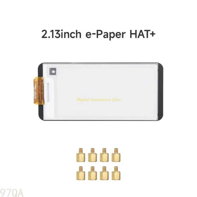 97QA 2.13inch Electric Display HAT+ Electric Paper Screen Module HAT+ 250x122 Resolution for RPi Series Board SPI
97QA 2.13inch Electric Display HAT+ Electric Paper Screen Module HAT+ 250x122 Resolution for RPi Series Board SPI