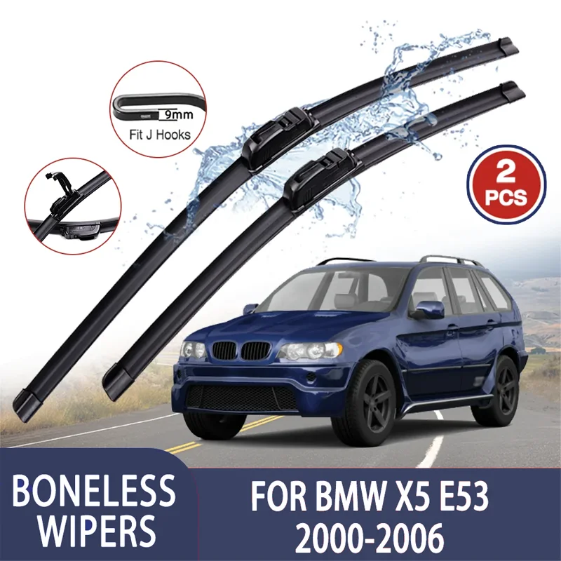 For BMW X5 E53 2000-2006 2001 2002 24"+22" Car Wiper U-type Soft Rubber Boneless Wiper HD Quiet Durable Automotive Wiper
For BMW X5 E53 2000-2006 2001 2002 24"+22" Car Wiper U-type Soft Rubber Boneless Wiper HD Quiet Durable Automotive Wiper