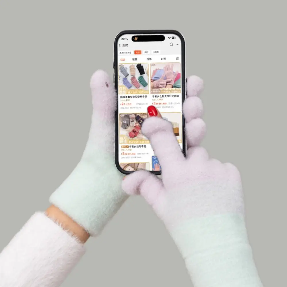 Fashion Gradient Winter Gloves Thickened Soft plush Driving Mittens Exposed Finger Windproof Full Finger Gloves Cycling Driving
Fashion Gradient Winter Gloves Thickened Soft plush Driving Mittens Exposed Finger Windproof Full Finger Gloves Cycling Driving