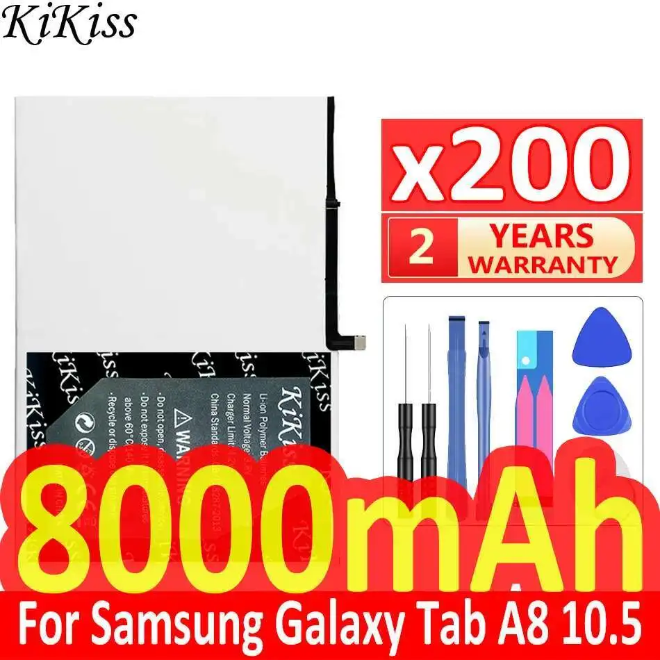 Долговечный аккумулятор 8000 мАч X200 HQ-6300NA для Samsung Galaxy Tab A8 10,5 SM-X200 SM-X205 HQ-6300SD Tablet
Долговечный аккумулятор 8000 мАч X200 HQ-6300NA для Samsung Galaxy Tab A8 10,5 SM-X200 SM-X205 HQ-6300SD Tablet