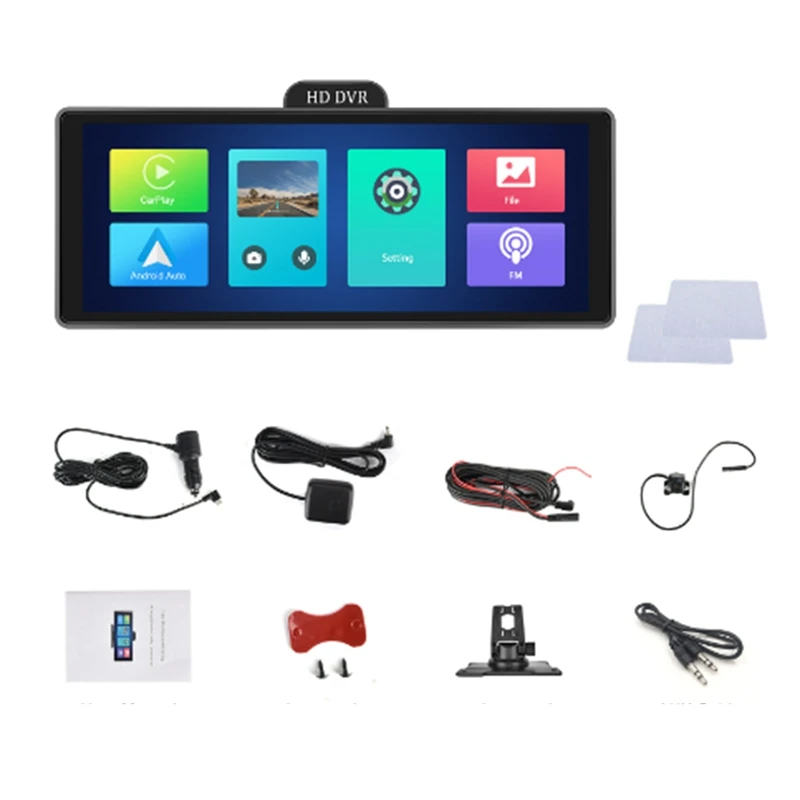 10,26-дюймовый 4K DVR автомобильный монитор Carplay Android Auto приборная панель ADAS видеорегистратор двойная камера GPS-навигация WIFI FM IPS экран
10,26-дюймовый 4K DVR автомобильный монитор Carplay Android Auto приборная панель ADAS видеорегистратор двойная камера GPS-навигация WIFI FM IPS экран