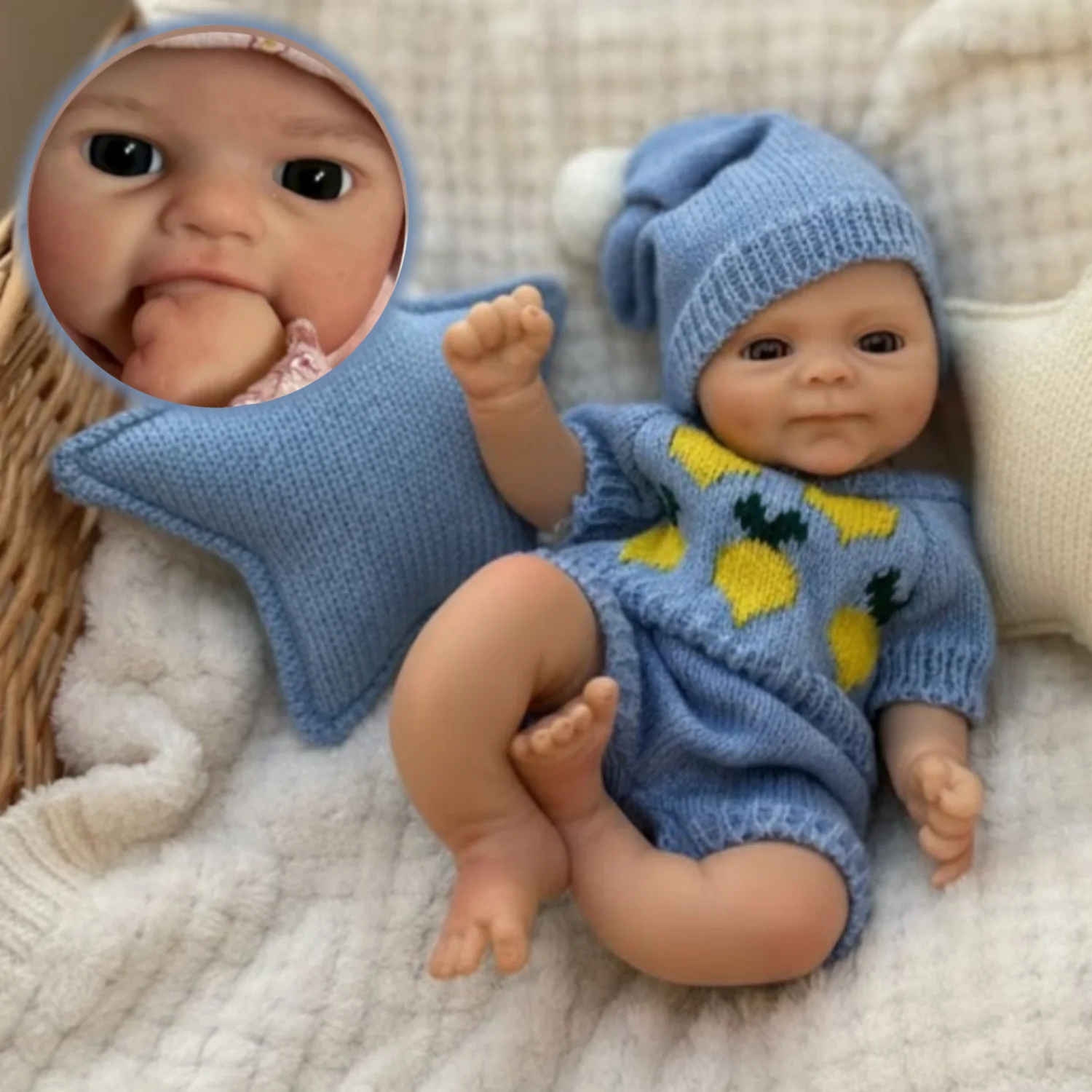 AnjoDoll 13 дюймов силиконовая кукла с открытым ртом bebe Smily Boy моющаяся кукла реборн реалистичная кукла для новорожденных игрушка для подарков Muñeca Reborn
AnjoDoll 13 дюймов силиконовая кукла с открытым ртом bebe Smily Boy моющаяся кукла реборн реалистичная кукла для новорожденных игрушка для подарков Muñeca Reborn