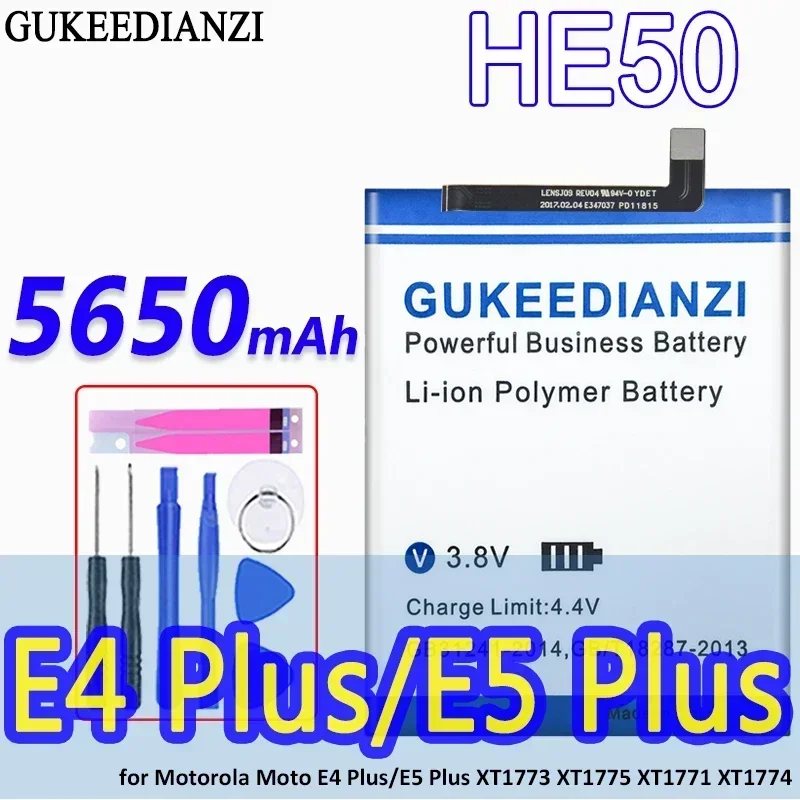 Аккумулятор большой емкости HE50 5650 мАч для Motorola Moto E4 Plus E5 PLUS XT1770 XT1771 XT1775 XT1774 XT1776 для мобильного телефона
Аккумулятор большой емкости HE50 5650 мАч для Motorola Moto E4 Plus E5 PLUS XT1770 XT1771 XT1775 XT1774 XT1776 для мобильного телефона