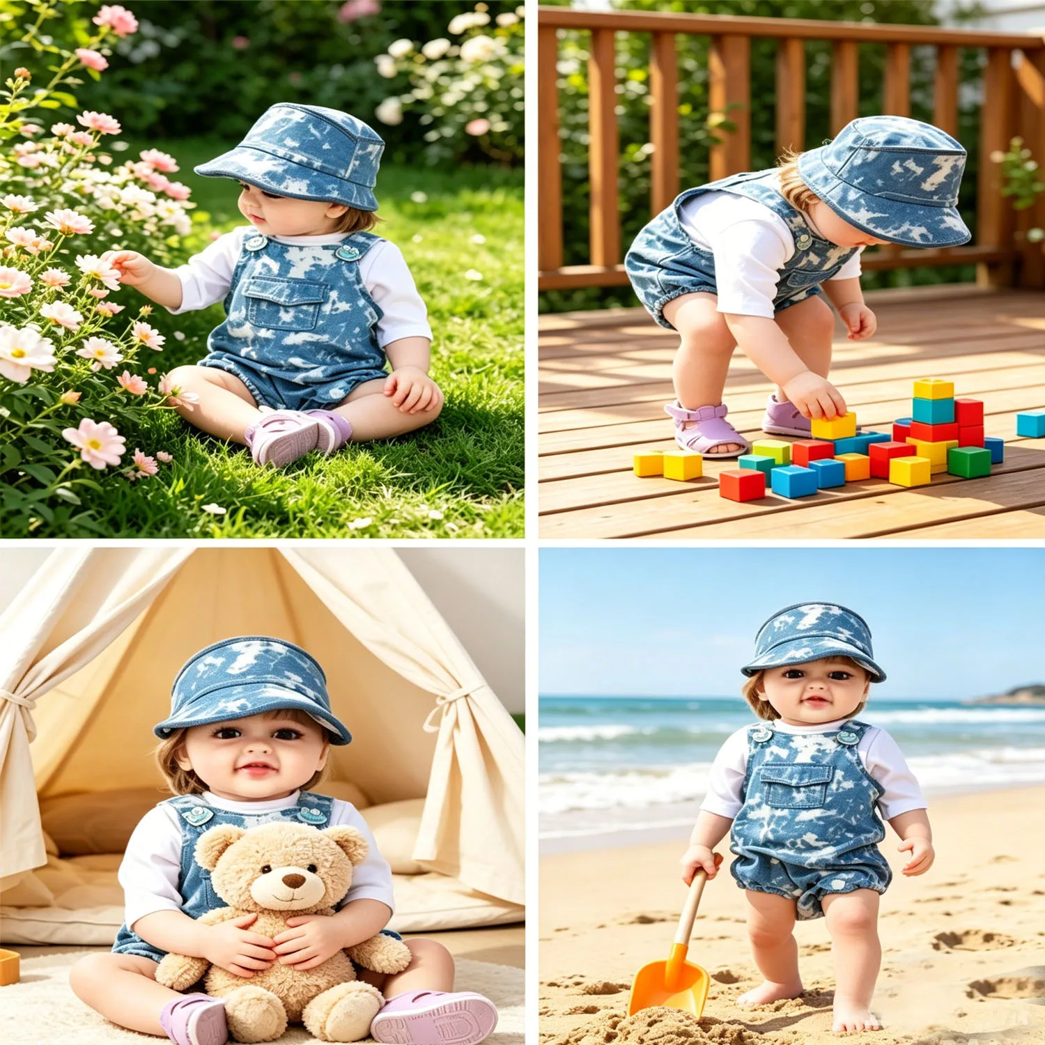 Cute Frog Buckle Tie-dye Denim Doll Outfit with Sun Visor & Lavender Sandals for 55 Inch Reborn Dolls 22" Baby Girl Dolls Toy
Cute Frog Buckle Tie-dye Denim Doll Outfit with Sun Visor & Lavender Sandals for 55 Inch Reborn Dolls 22" Baby Girl Dolls Toy