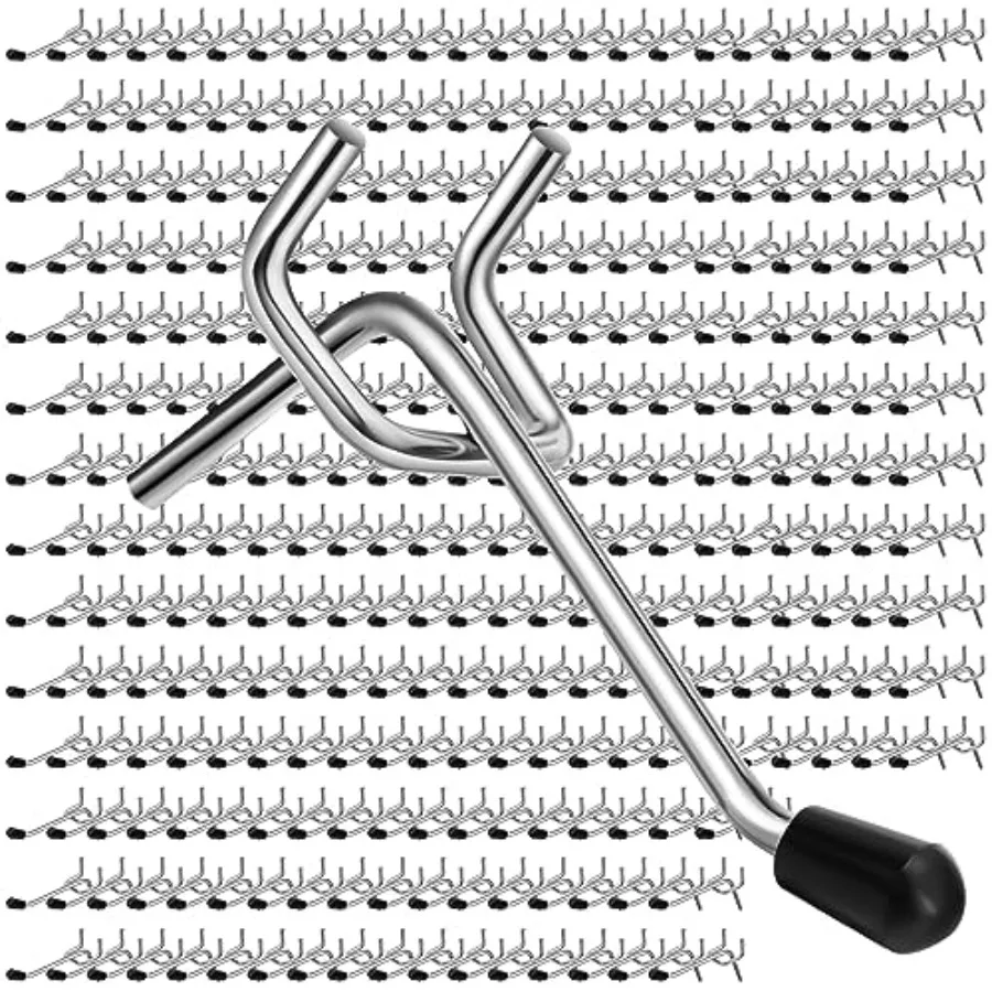 00 Pcs Pegboard Hooks Galvanized Metal Pegs with Rubber Tip Fit 1/" 1/8" for Garage Store Wall Tool Organization Display
00 Pcs Pegboard Hooks Galvanized Metal Pegs with Rubber Tip Fit 1/" 1/8" for Garage Store Wall Tool Organization Display