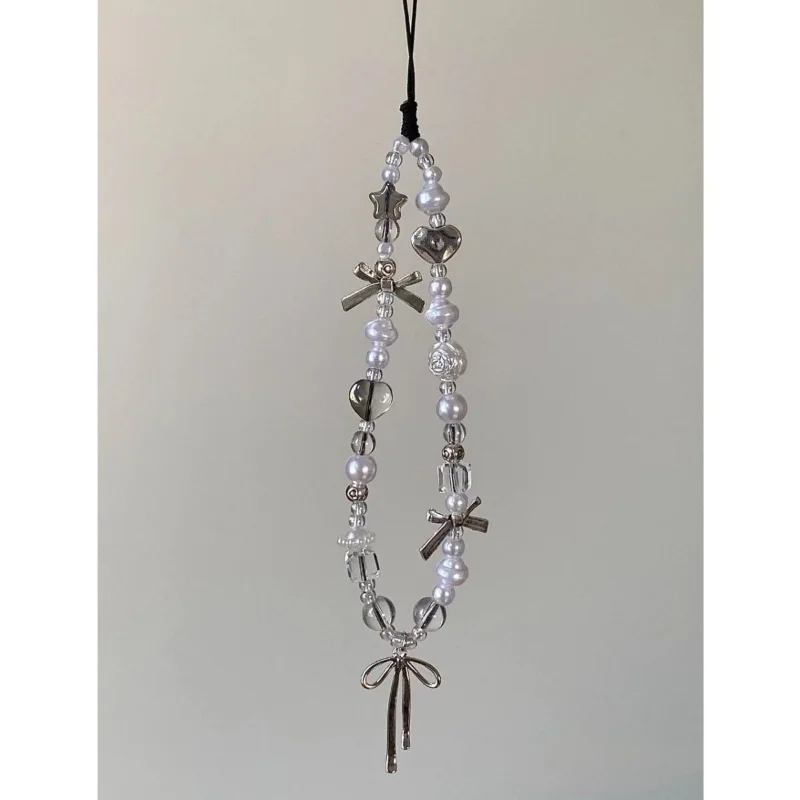 Korean Cute Bowknot Heart Phone Chain keychain Pendant Hand Chain Phone Strap Fashion Jewelry Accessory
Korean Cute Bowknot Heart Phone Chain keychain Pendant Hand Chain Phone Strap Fashion Jewelry Accessory