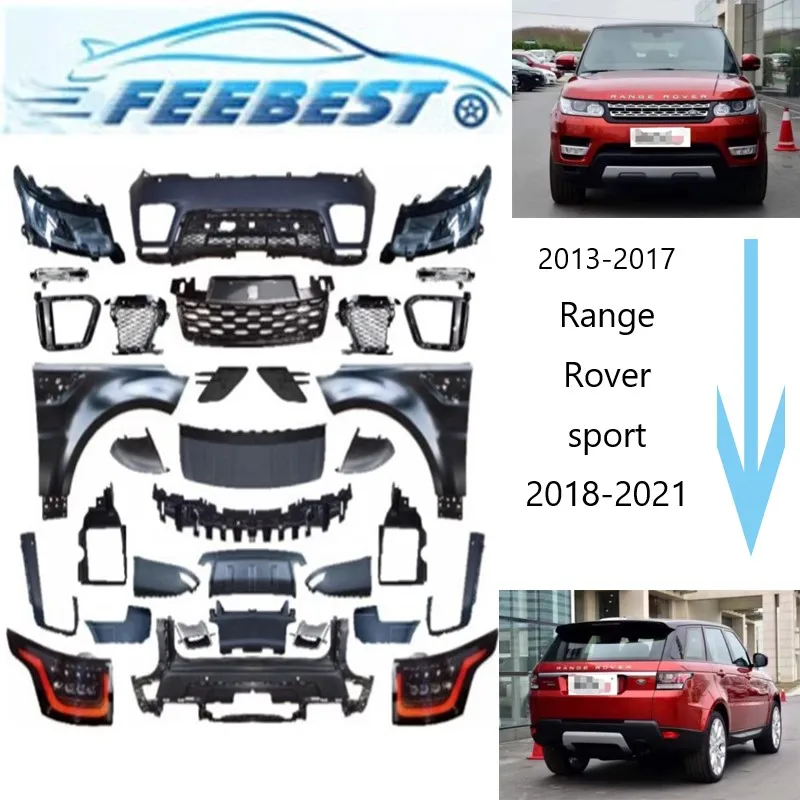 Factory Price Front Rear Bumper Body Kits For Range Rover L494 Sport OE 2013-2017 Up To 2018-2021 Full Auto Parts Autobiography
Factory Price Front Rear Bumper Body Kits For Range Rover L494 Sport OE 2013-2017 Up To 2018-2021 Full Auto Parts Autobiography