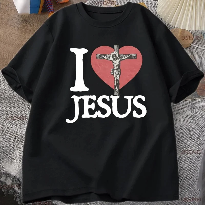 Футболка I Love Jesus для мужчин и женщин, винтажная христианская футболка в стиле ретро, футболка с рисунком «Вера», пасхальная религиозная футболка, топы с короткими рукавами в стиле Харадзюку
Футболка I Love Jesus для мужчин и женщин, винтажная христианская футболка в стиле ретро, футболка с рисунком «Вера», пасхальная религиозная футболка, топы с короткими рукавами в стиле Харадзюку