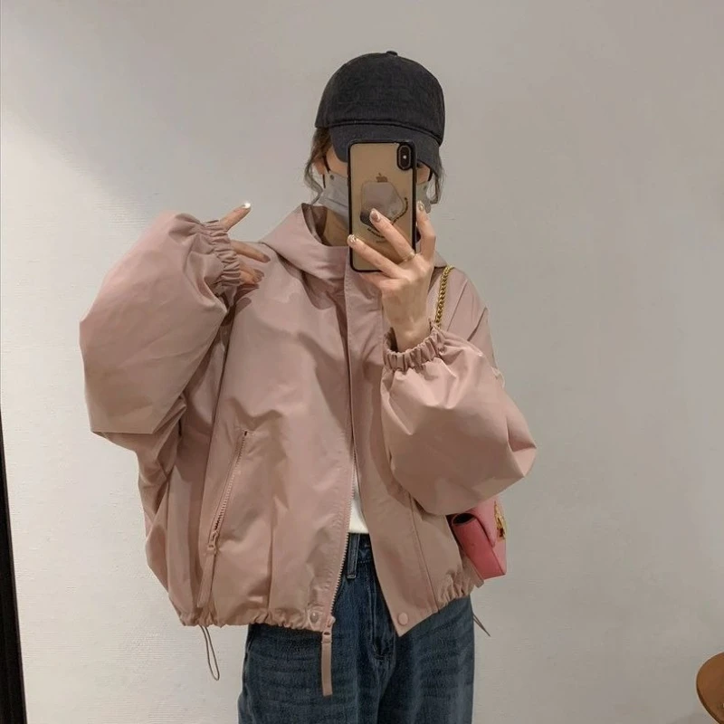 Spring And Autumn Female With Lining Cloth Windbreaker Jacket 2026 Women Leisure Hooded Trench Coat Ladies Short Lined Overcoat
Spring And Autumn Female With Lining Cloth Windbreaker Jacket 2026 Women Leisure Hooded Trench Coat Ladies Short Lined Overcoat
