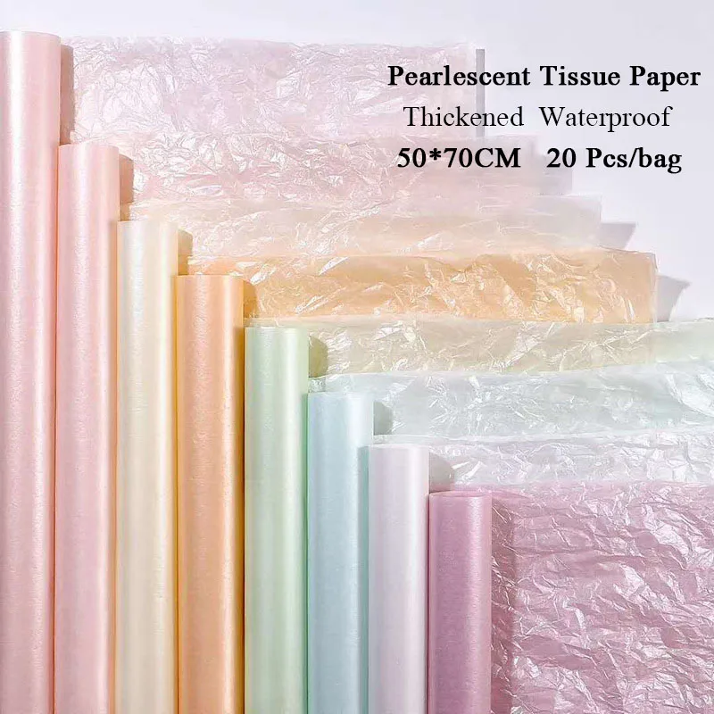 Waterproof Pearlescent Tissue Paper, Thickened Flower Packaging, Bouquet Lining Paper, Crinkle Paper Pack for Arts and Crafts
Waterproof Pearlescent Tissue Paper, Thickened Flower Packaging, Bouquet Lining Paper, Crinkle Paper Pack for Arts and Crafts