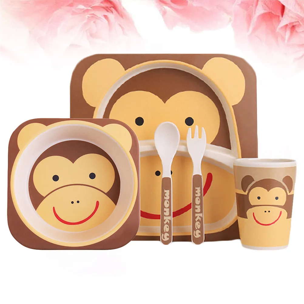 1Set Children Tableware Set Monkey Pattern Lightweight Portable Flatware for Everyday Travel Dinnerware Kit Dinnerware Kit
1Set Children Tableware Set Monkey Pattern Lightweight Portable Flatware for Everyday Travel Dinnerware Kit Dinnerware Kit