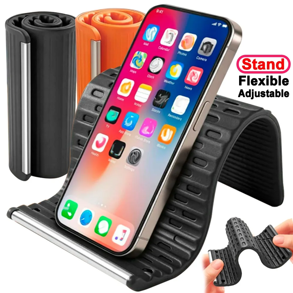 1/2Pcs Flexible Adjustable Stand Foldable Silicone Desktop Tablet Laptop Bracket Portable Universal Holder for Travel Office Bed
1/2Pcs Flexible Adjustable Stand Foldable Silicone Desktop Tablet Laptop Bracket Portable Universal Holder for Travel Office Bed