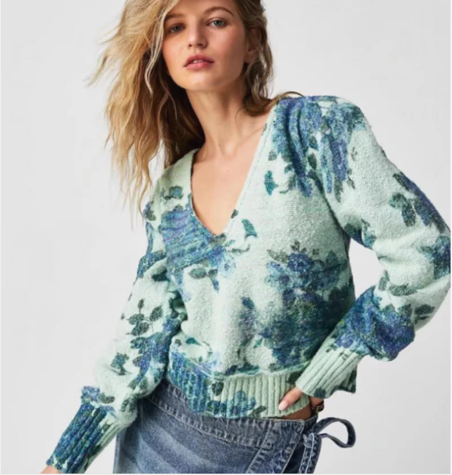 Winter Runway Sweater Women Luxury Brand Design Elegant Long-sleeve Loose Printed Sweater Knitted Pullovers Tops Feminino New
Winter Runway Sweater Women Luxury Brand Design Elegant Long-sleeve Loose Printed Sweater Knitted Pullovers Tops Feminino New