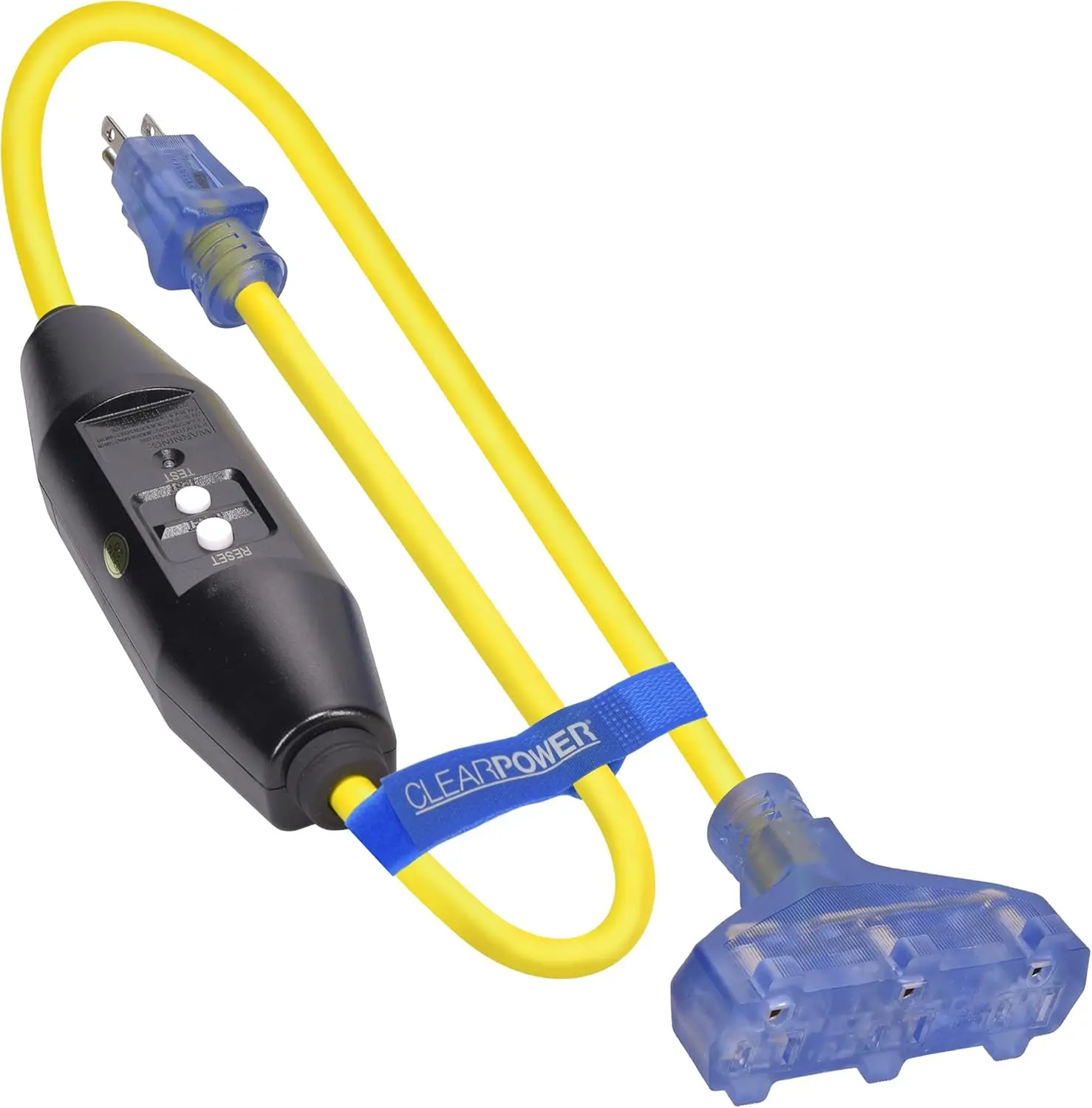 3 Ft 12/3 Sjtw, 3 Outlet Extra Heavy Duty Outdoor Extension Cord Pter, With Gfci,Yellow, Water & Weather Resistant Flame
3 Ft 12/3 Sjtw, 3 Outlet Extra Heavy Duty Outdoor Extension Cord Pter, With Gfci,Yellow, Water & Weather Resistant Flame