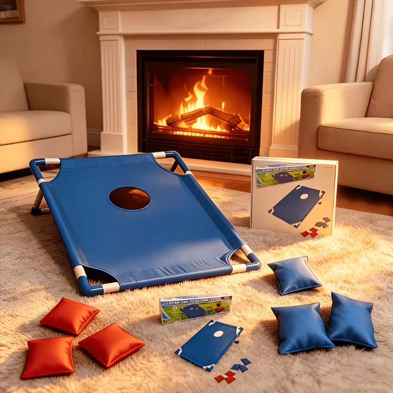 Red and blue two-tone cornhole game board with gift box, suitable for outdoor parties, backyard camping entertainment
Red and blue two-tone cornhole game board with gift box, suitable for outdoor parties, backyard camping entertainment